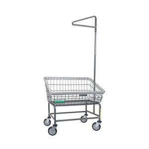 ANTIMICROBIAL LARGE FRONT LOAD CART W / SGL POLE --- SEE NOTES