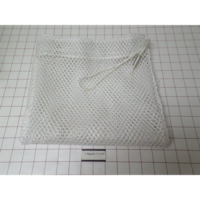 24"X24" MESH LAUNDRY BAG, .25" OPENINGS, WITH CORD